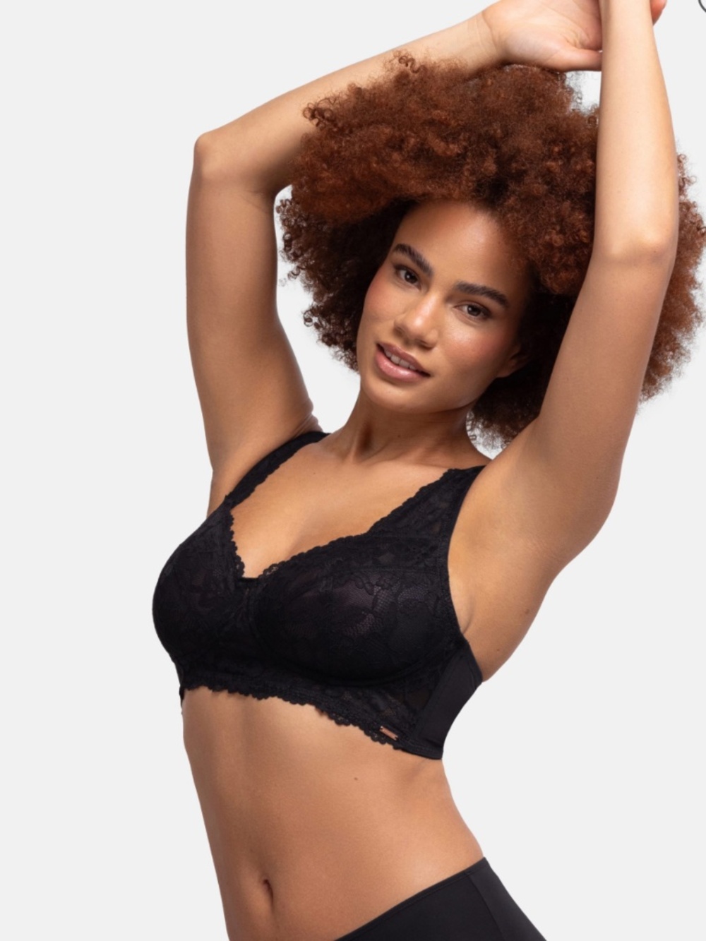 Dorina Women's Aina Non-Padded Bralette –Black 2XL NWT